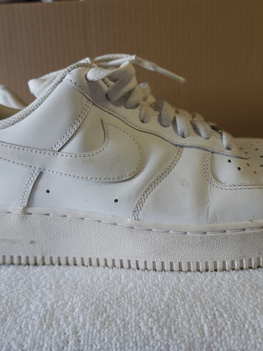 Nike White Leather Low-Top Sneaker